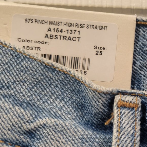 AGOLDE 90's Pinch Waist High Rise Straight Leg Jeans - Picture 3 of 8